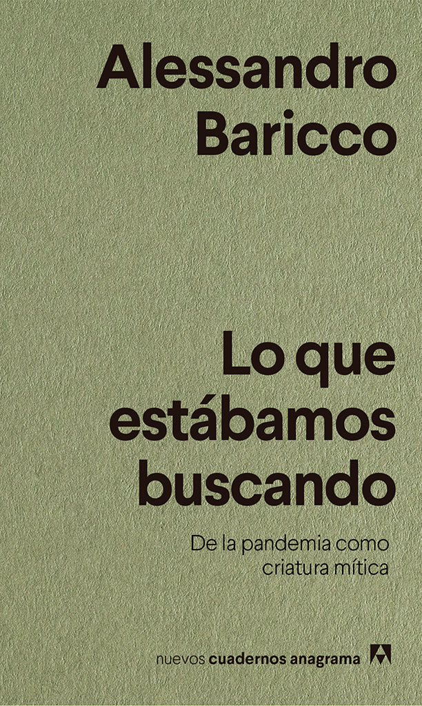 Ensayo Lo que estábamos buscando Anagrama Cuadernos año publicación 2020 88 páginas